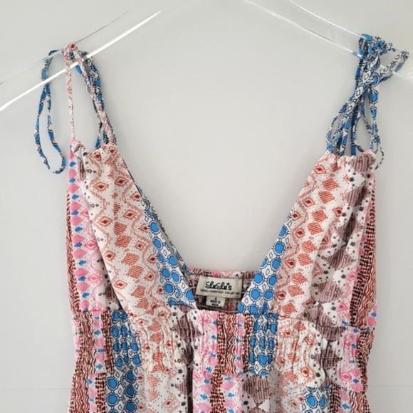 LULUS Maxin & Relaxin Colorful Boho Print Maxi - Picture 6 of 10